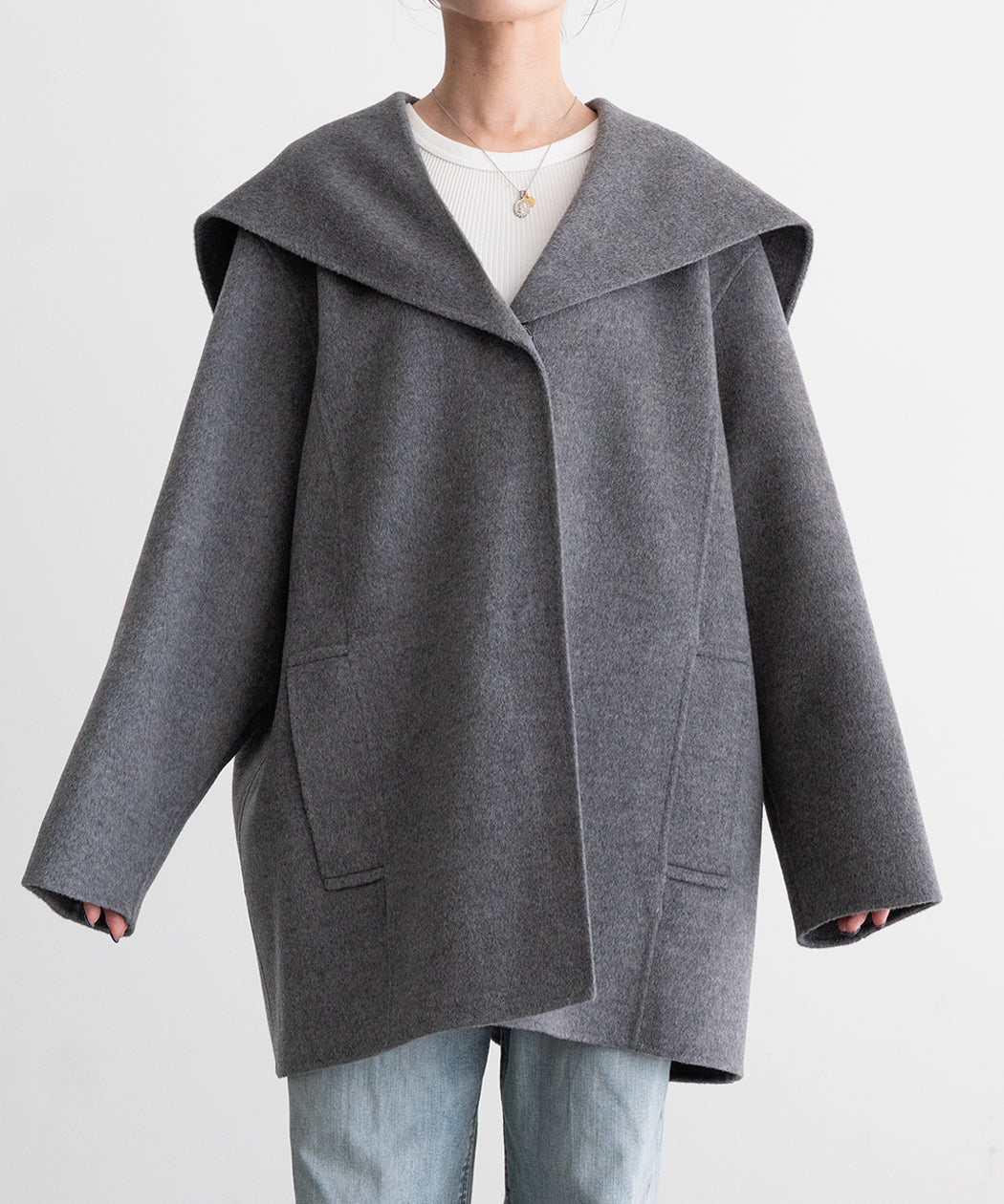 WOOL SAILOR-COLLAR COAT