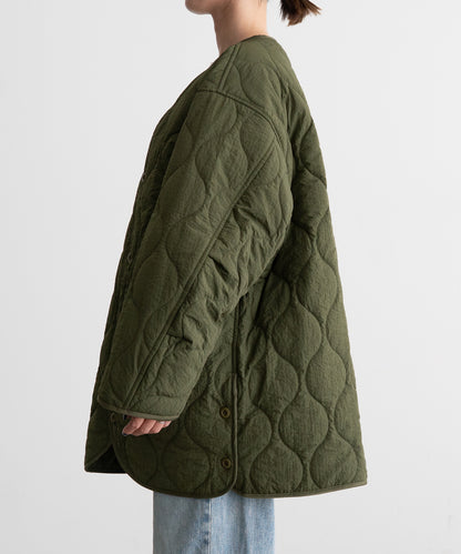 ASYMMETRY QUILTED COAT