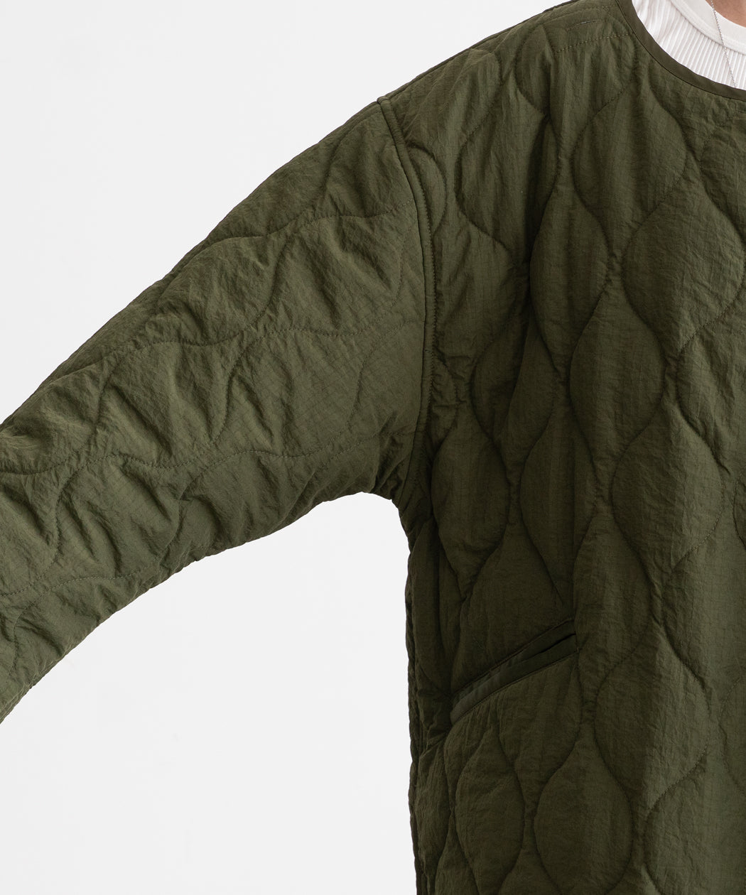 ASYMMETRY QUILTED COAT