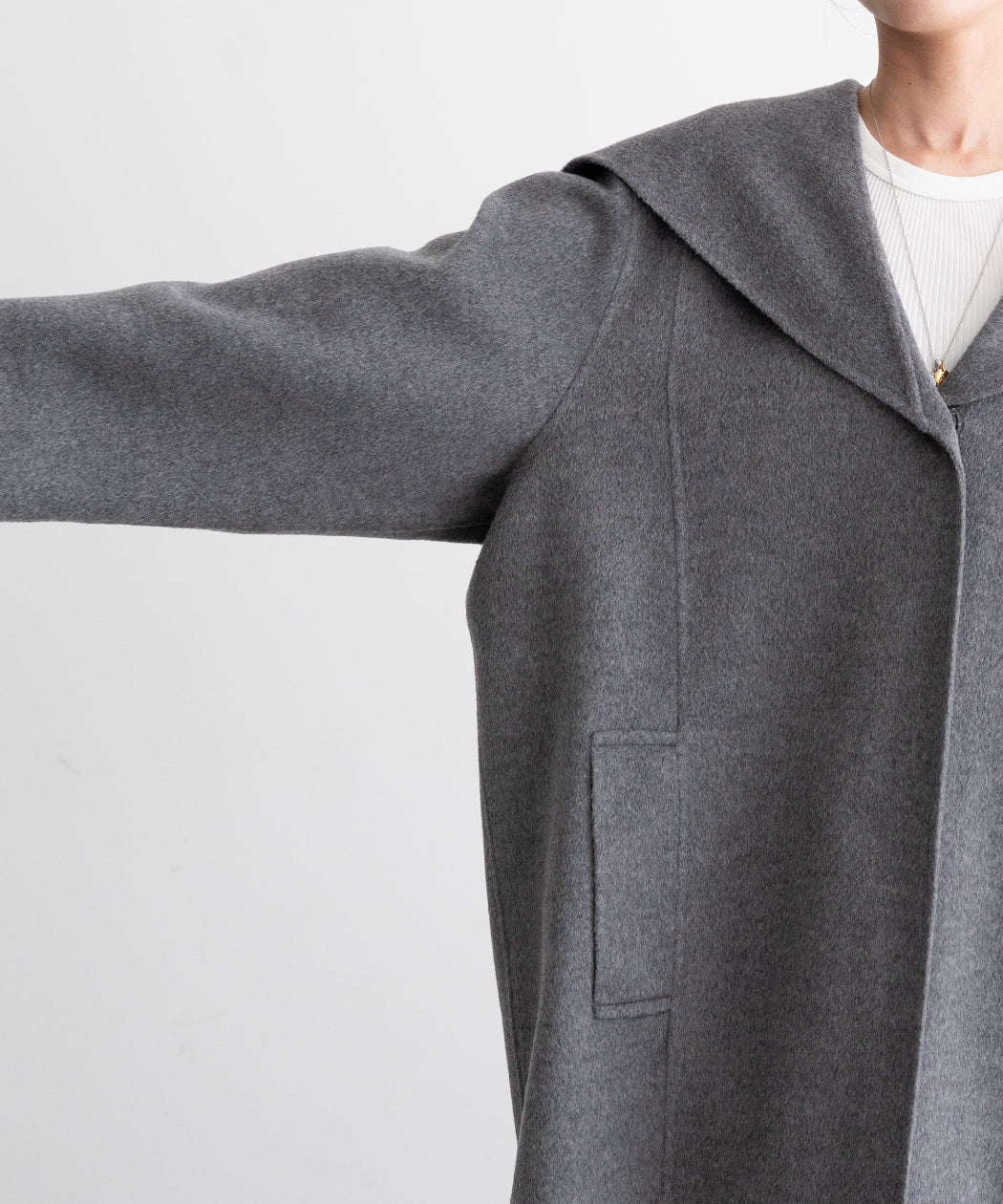 WOOL SAILOR-COLLAR COAT