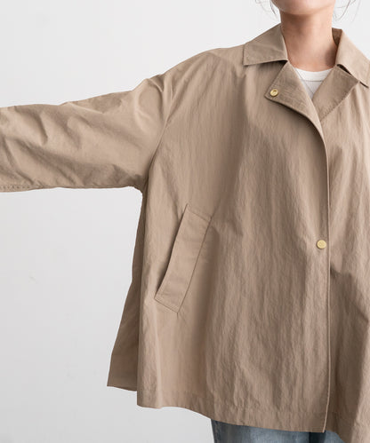NYLON A-LINE COAT