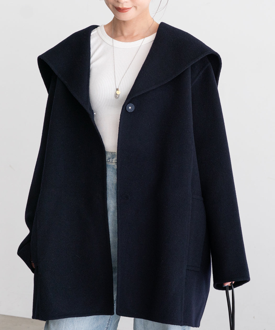 WOOL SAILOR-COLLAR COAT