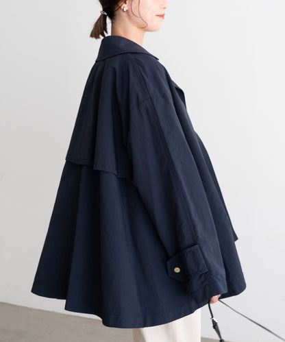 NYLON A-LINE COAT