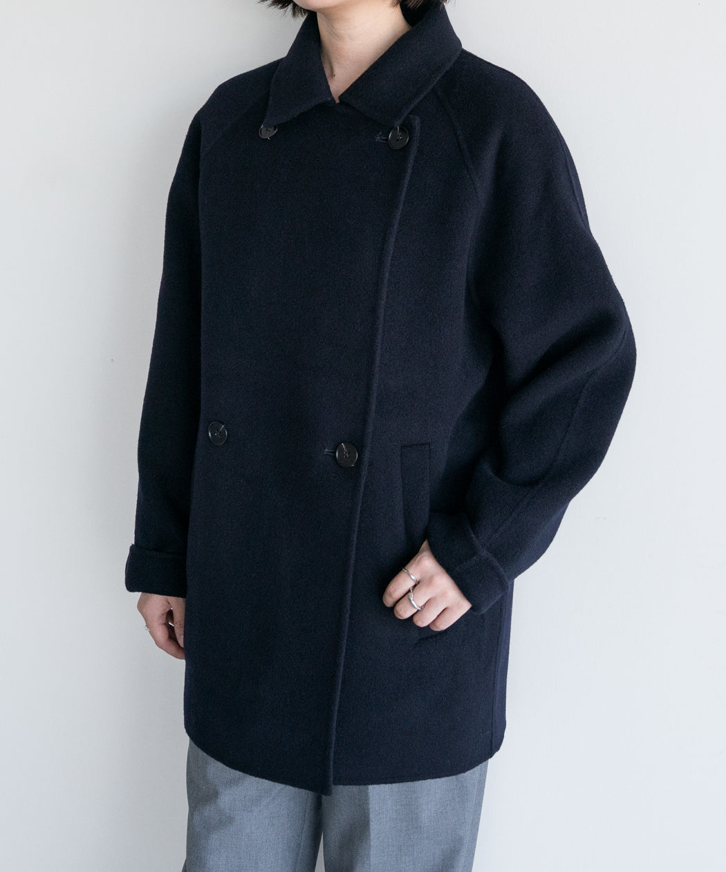 DOUBLE FACE WOOL P-COAT