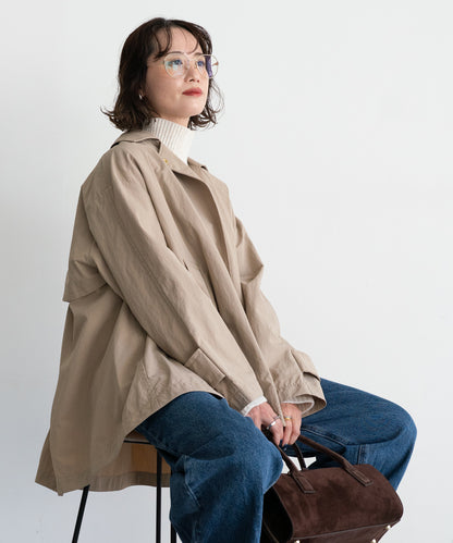 NYLON A-LINE COAT