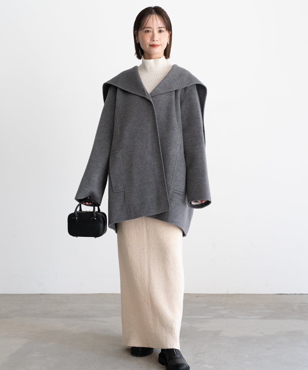 WOOL SAILOR-COLLAR COAT
