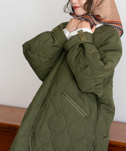 ASYMMETRY QUILTED COAT