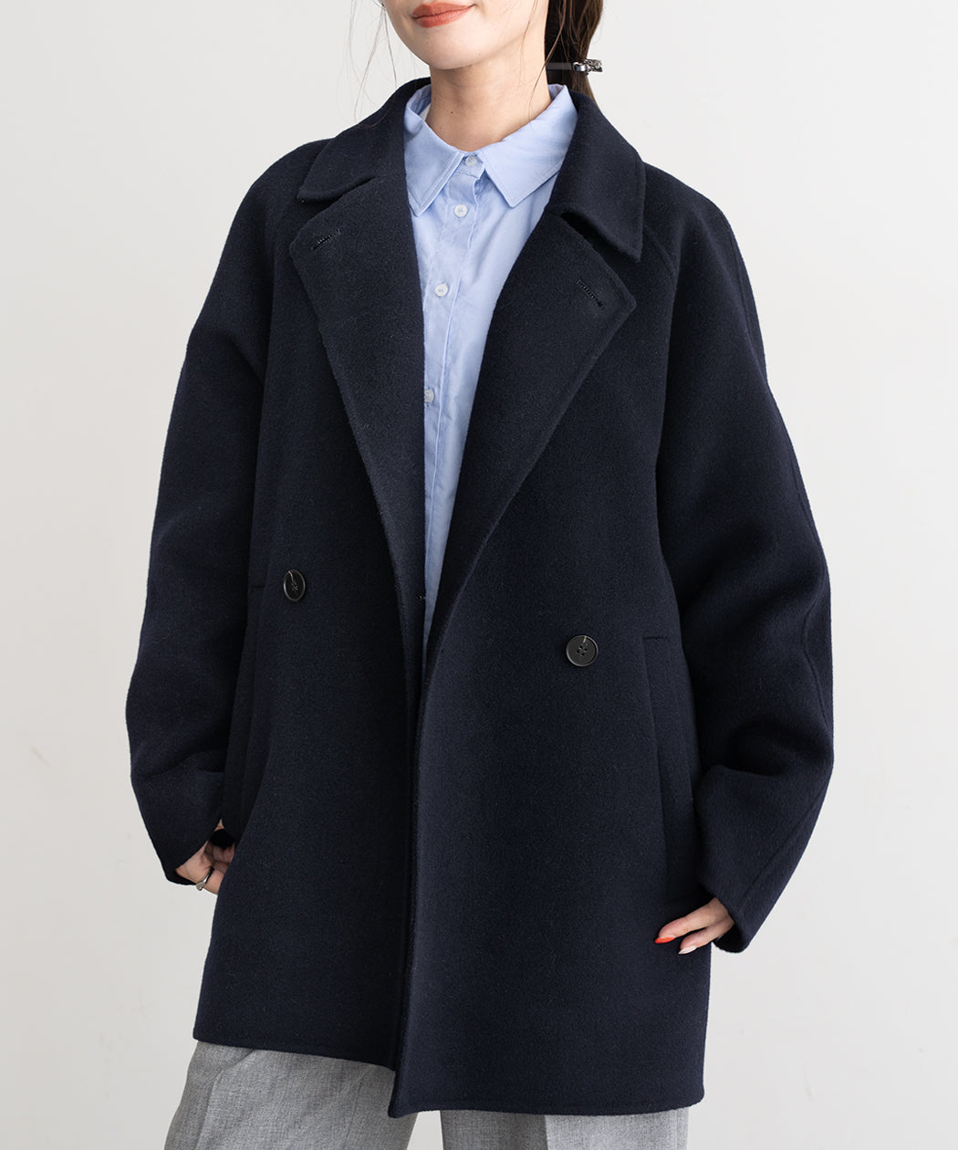 DOUBLE FACE WOOL P-COAT