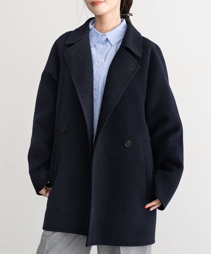 DOUBLE FACE WOOL P-COAT