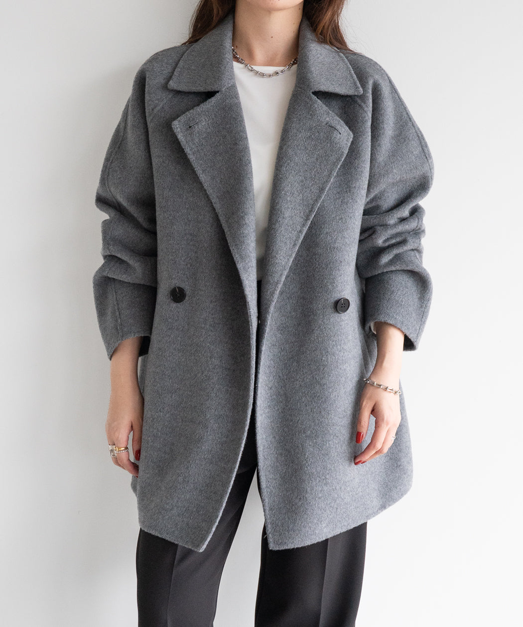 DOUBLE FACE WOOL P-COAT