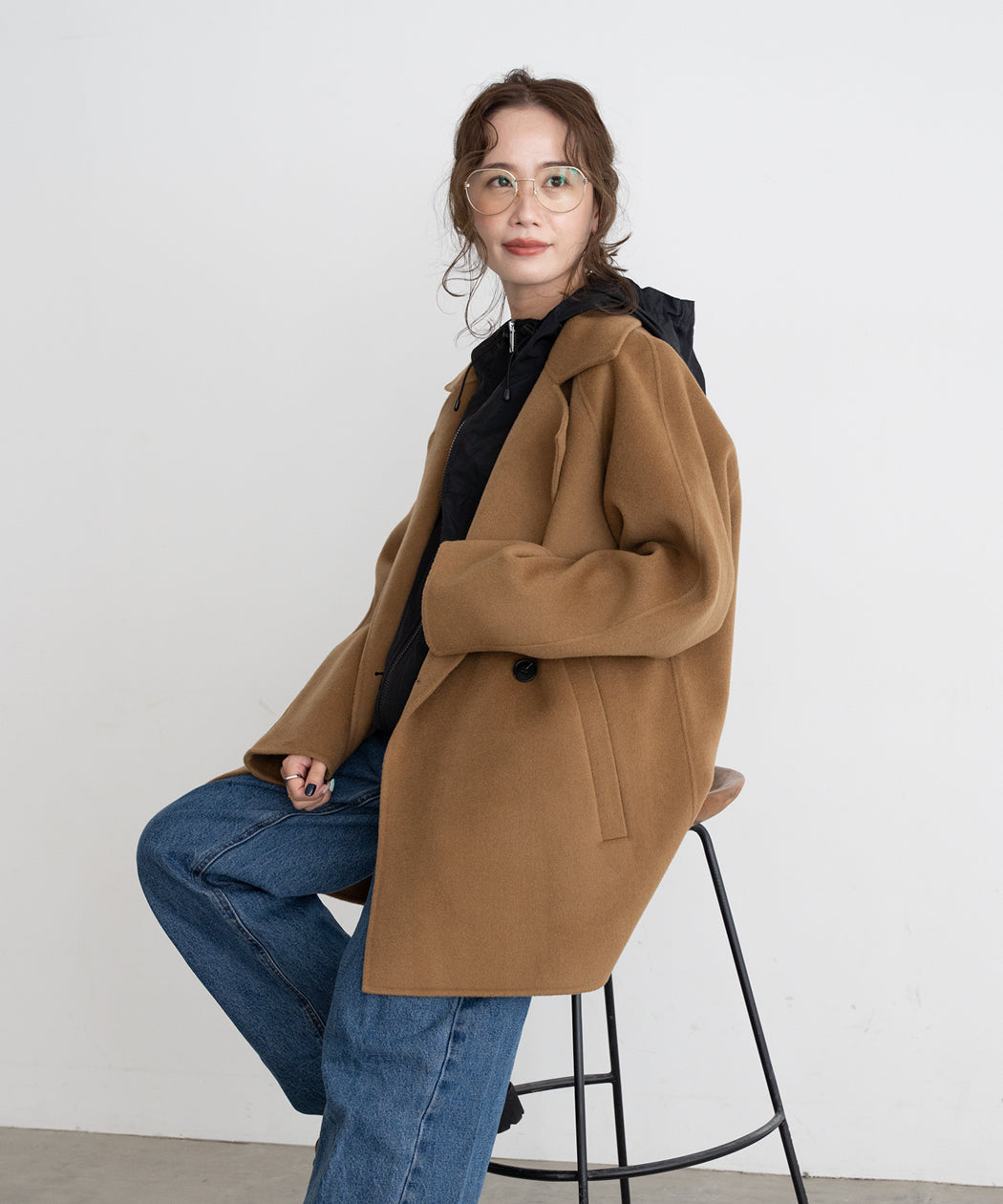 DOUBLE FACE WOOL P-COAT