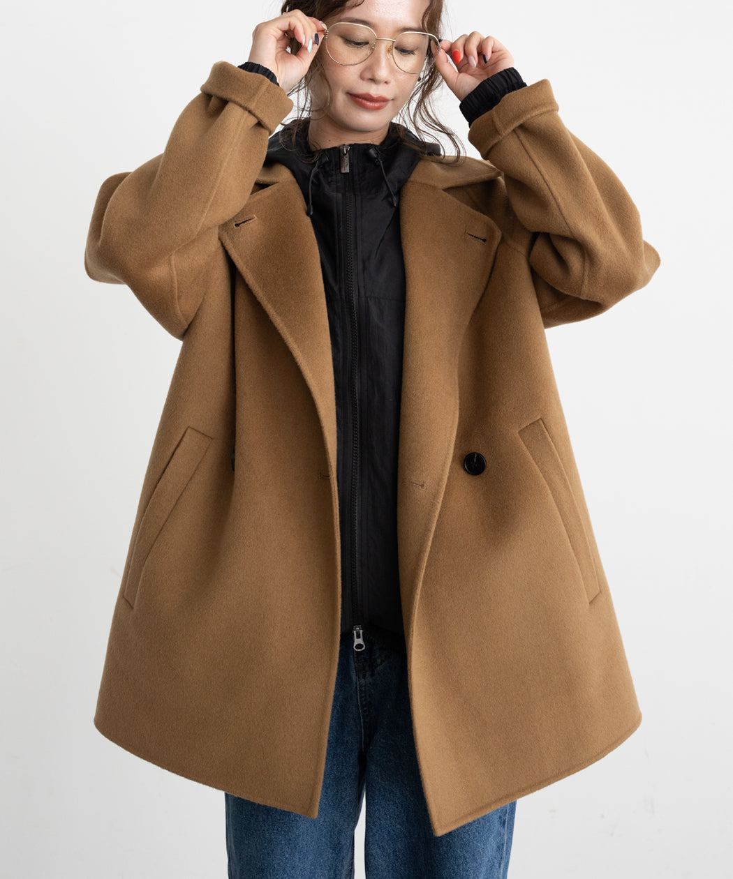 DOUBLE FACE WOOL P-COAT