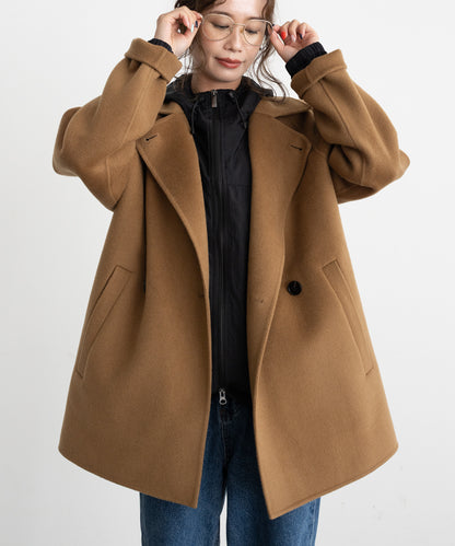 DOUBLE FACE WOOL P-COAT
