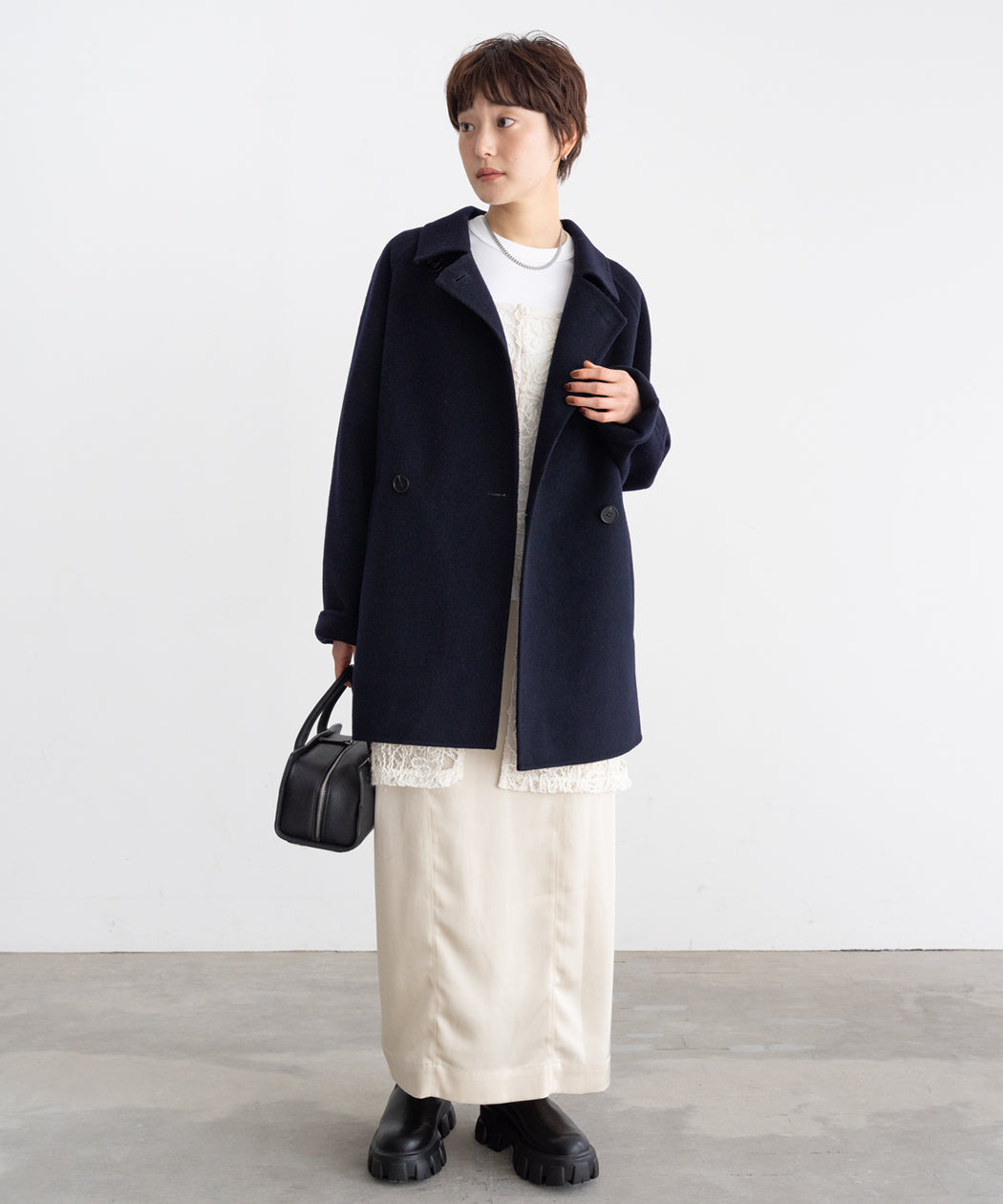 DOUBLE FACE WOOL P-COAT