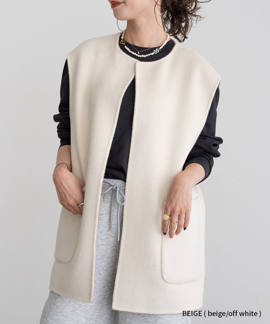 REVERSIBLE WOOL GILET