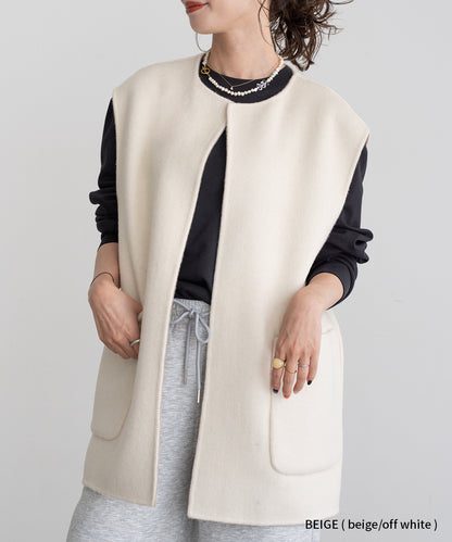 REVERSIBLE WOOL GILET
