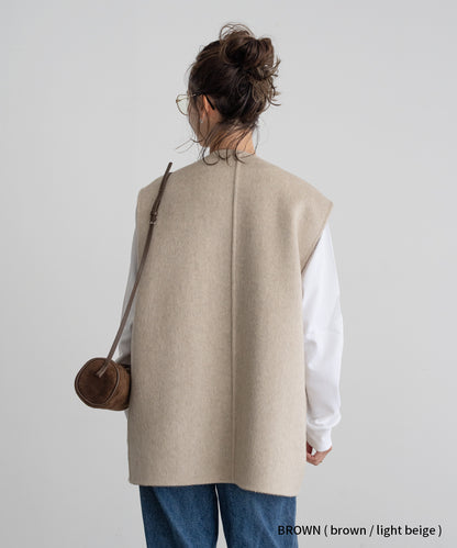 REVERSIBLE WOOL GILET