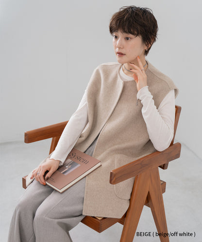 REVERSIBLE WOOL GILET