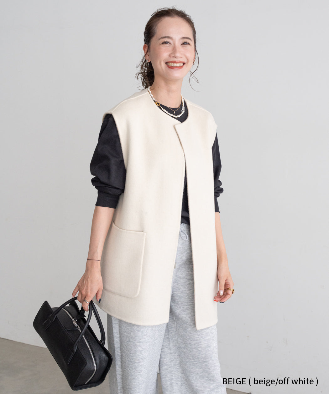 REVERSIBLE WOOL GILET