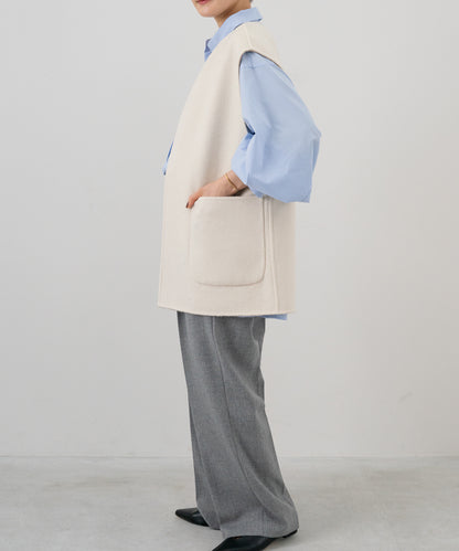 REVERSIBLE WOOL GILET