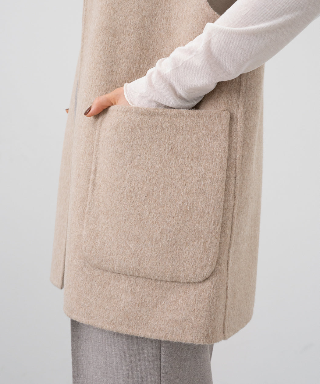 REVERSIBLE WOOL GILET