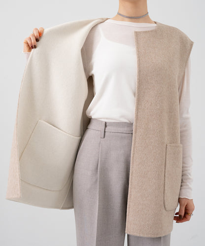 REVERSIBLE WOOL GILET