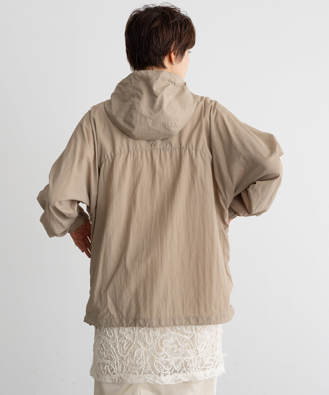 NYLON HOODED JACKET