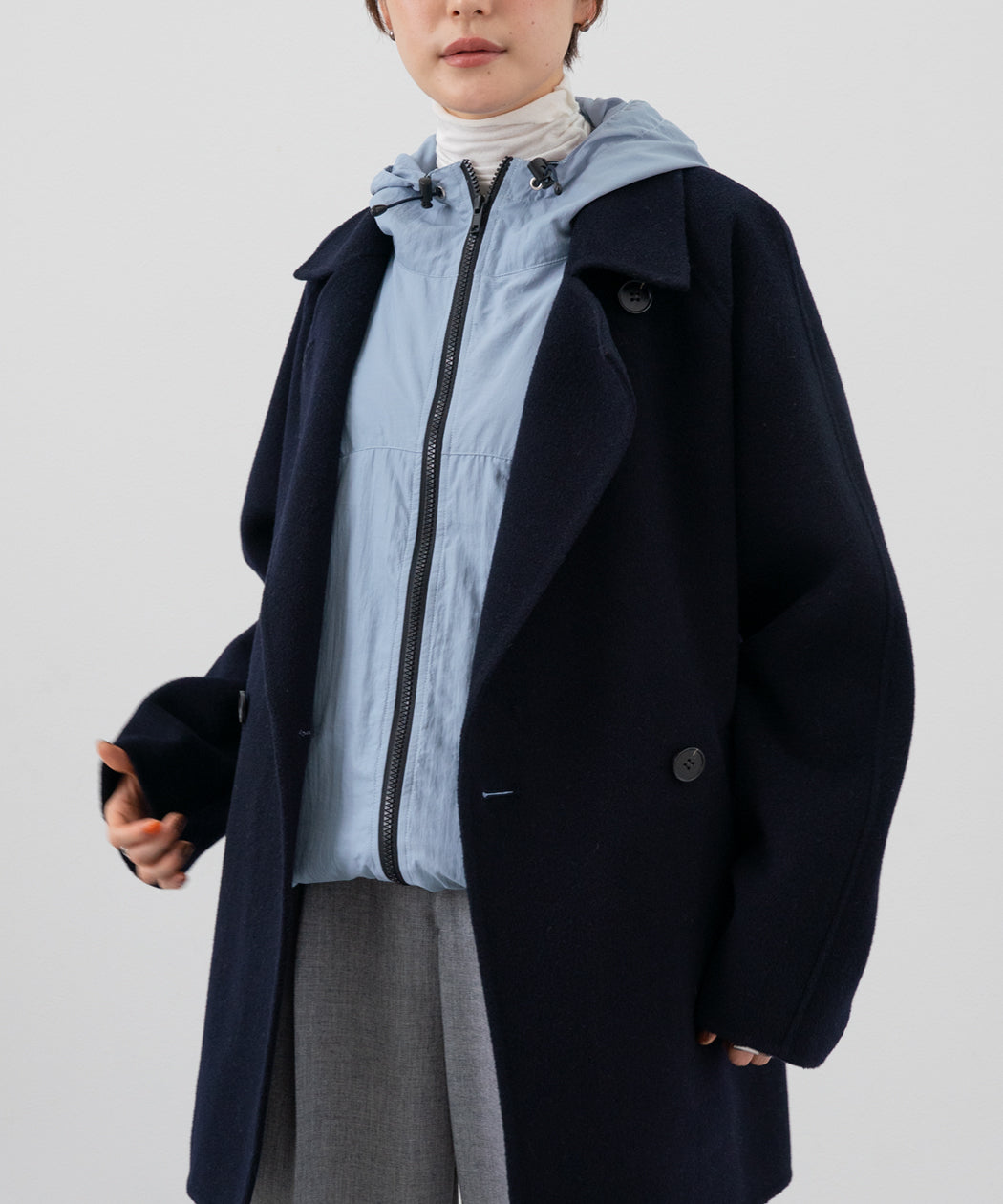 NYLON HOODED JACKET