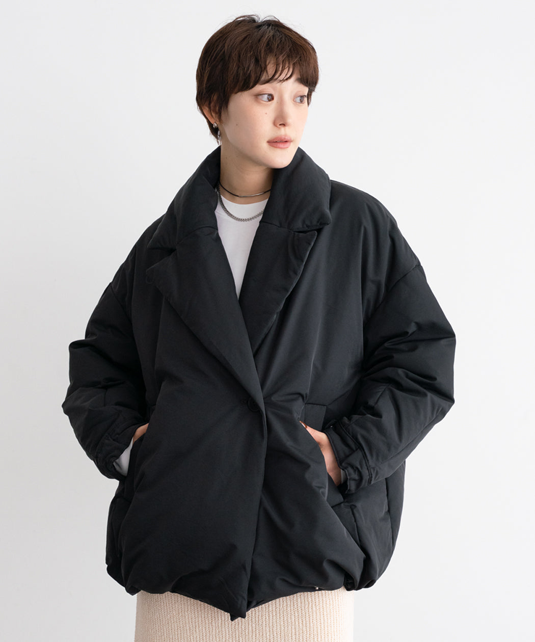 TAILORED COCOON DOWN COAT
