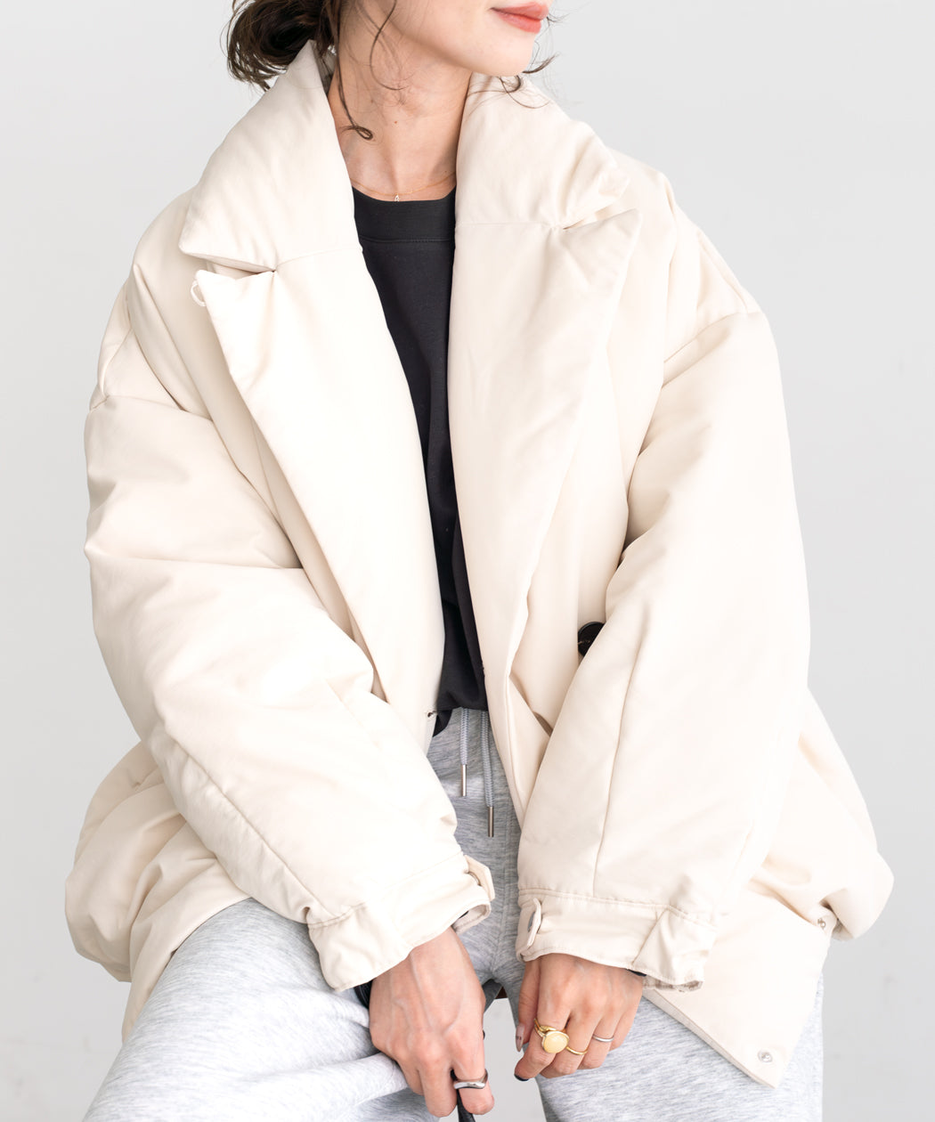 TAILORED COCOON DOWN COAT