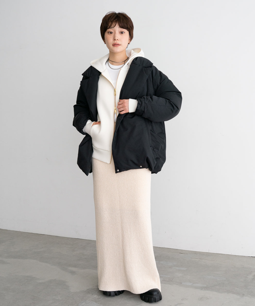 TAILORED COCOON DOWN COAT