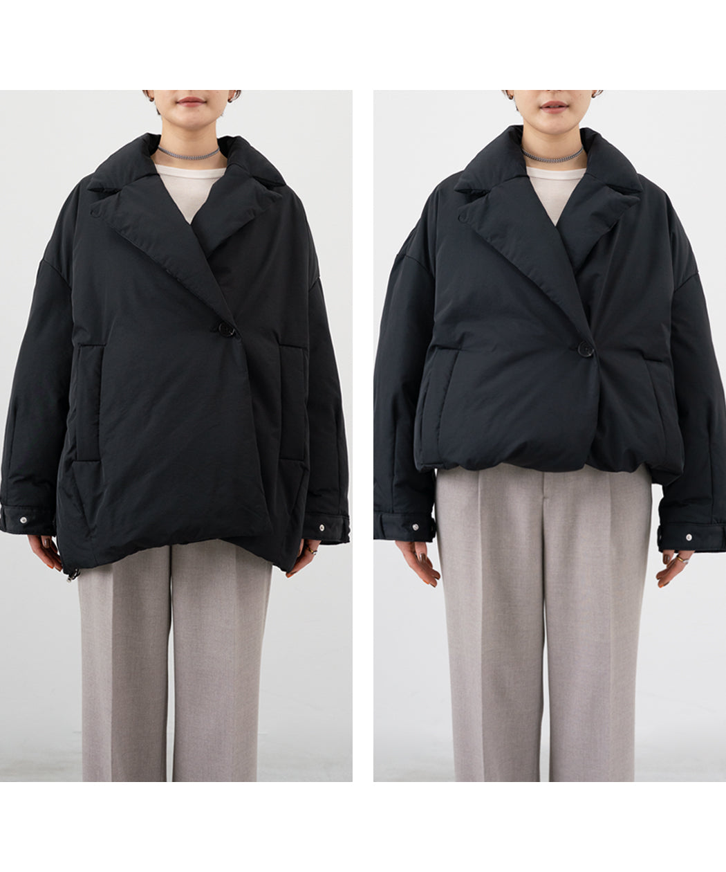 TAILORED COCOON DOWN COAT