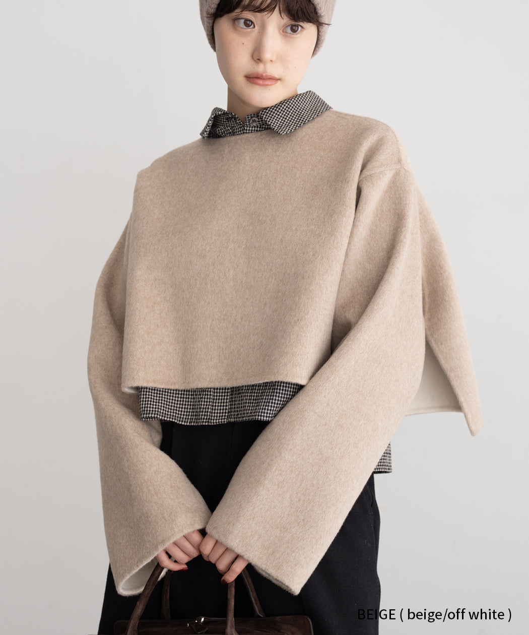 REVERSIBLE WOOL PULLOVER