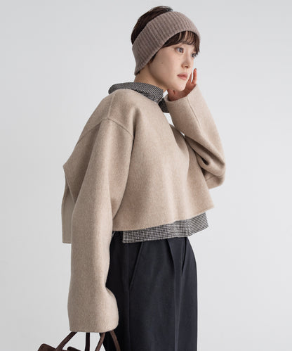 REVERSIBLE WOOL PULLOVER