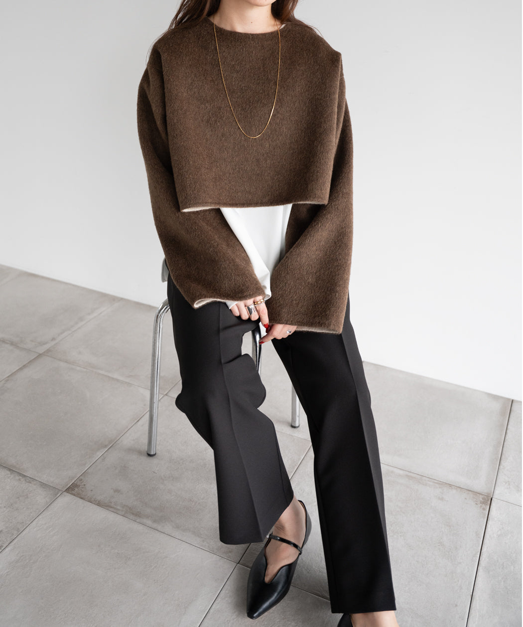 REVERSIBLE WOOL PULLOVER