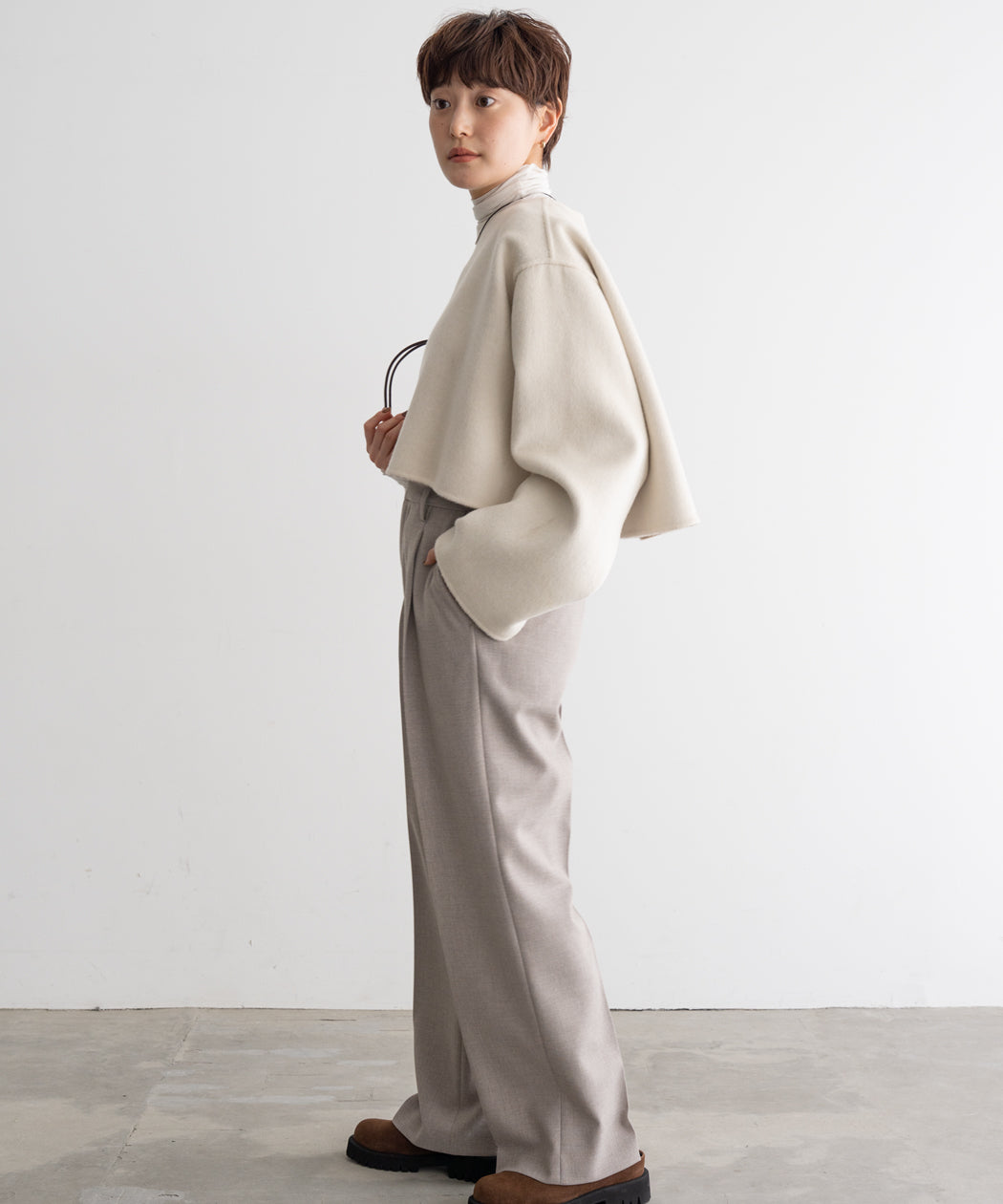 REVERSIBLE WOOL PULLOVER