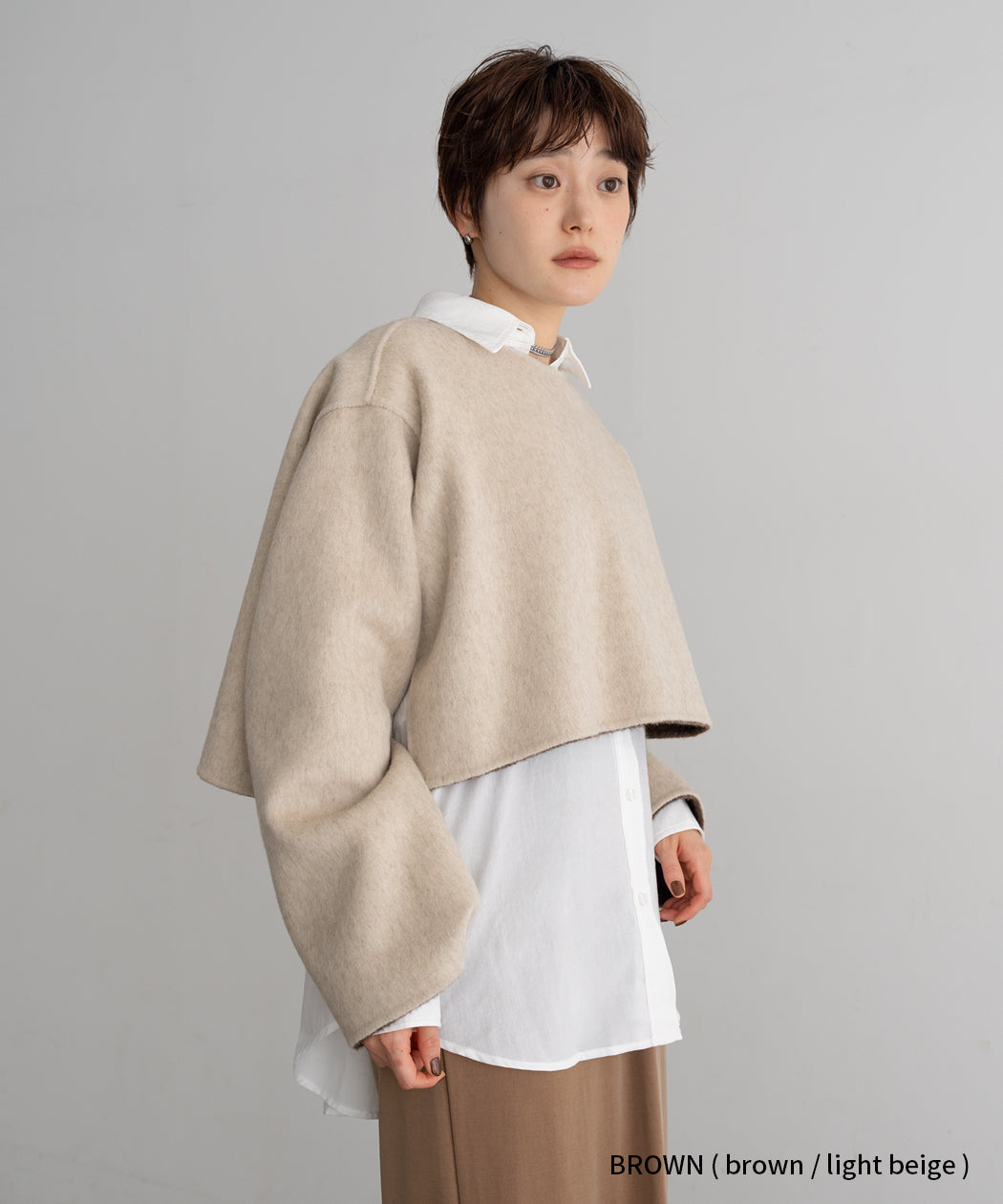 REVERSIBLE WOOL PULLOVER