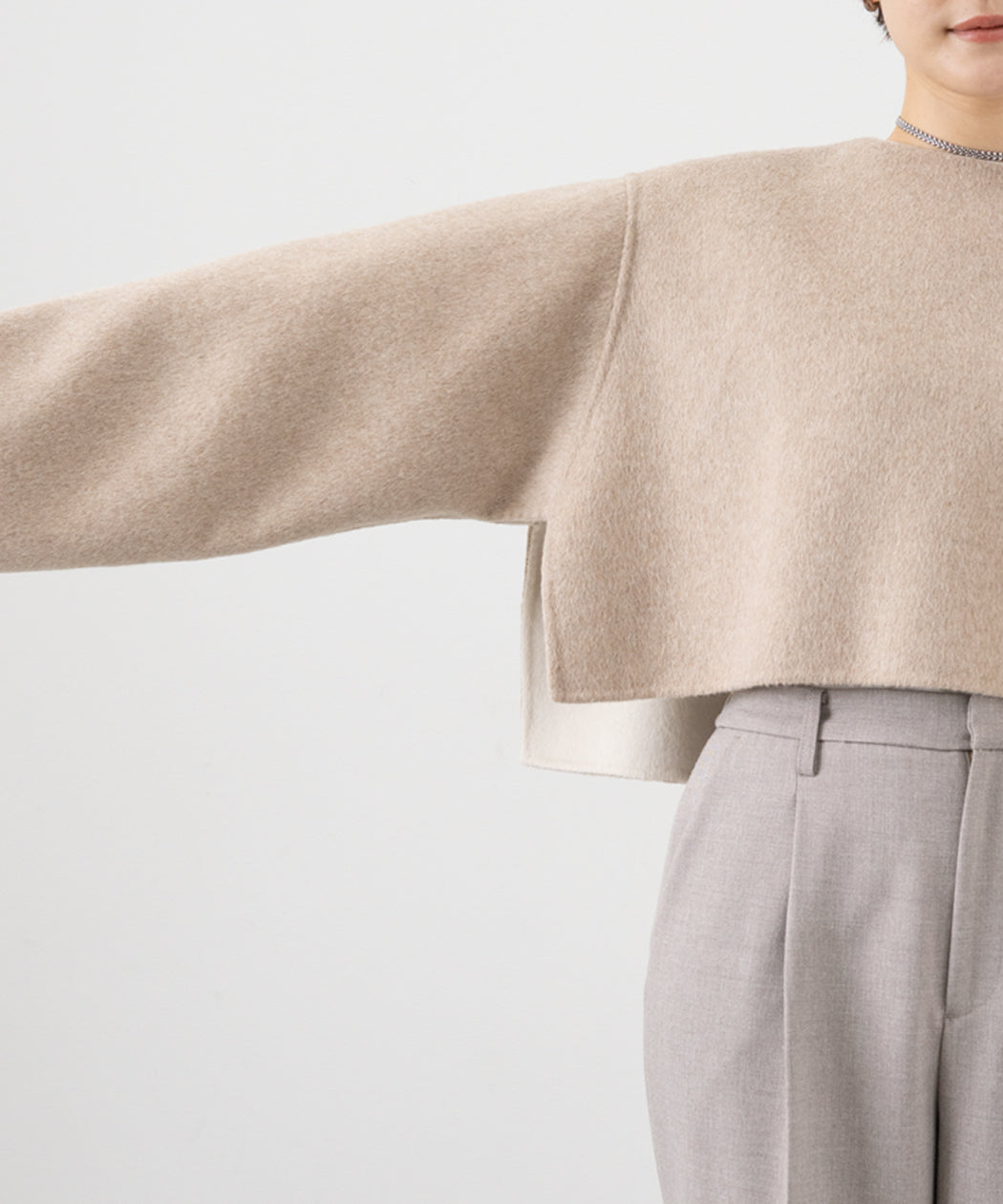 REVERSIBLE WOOL PULLOVER